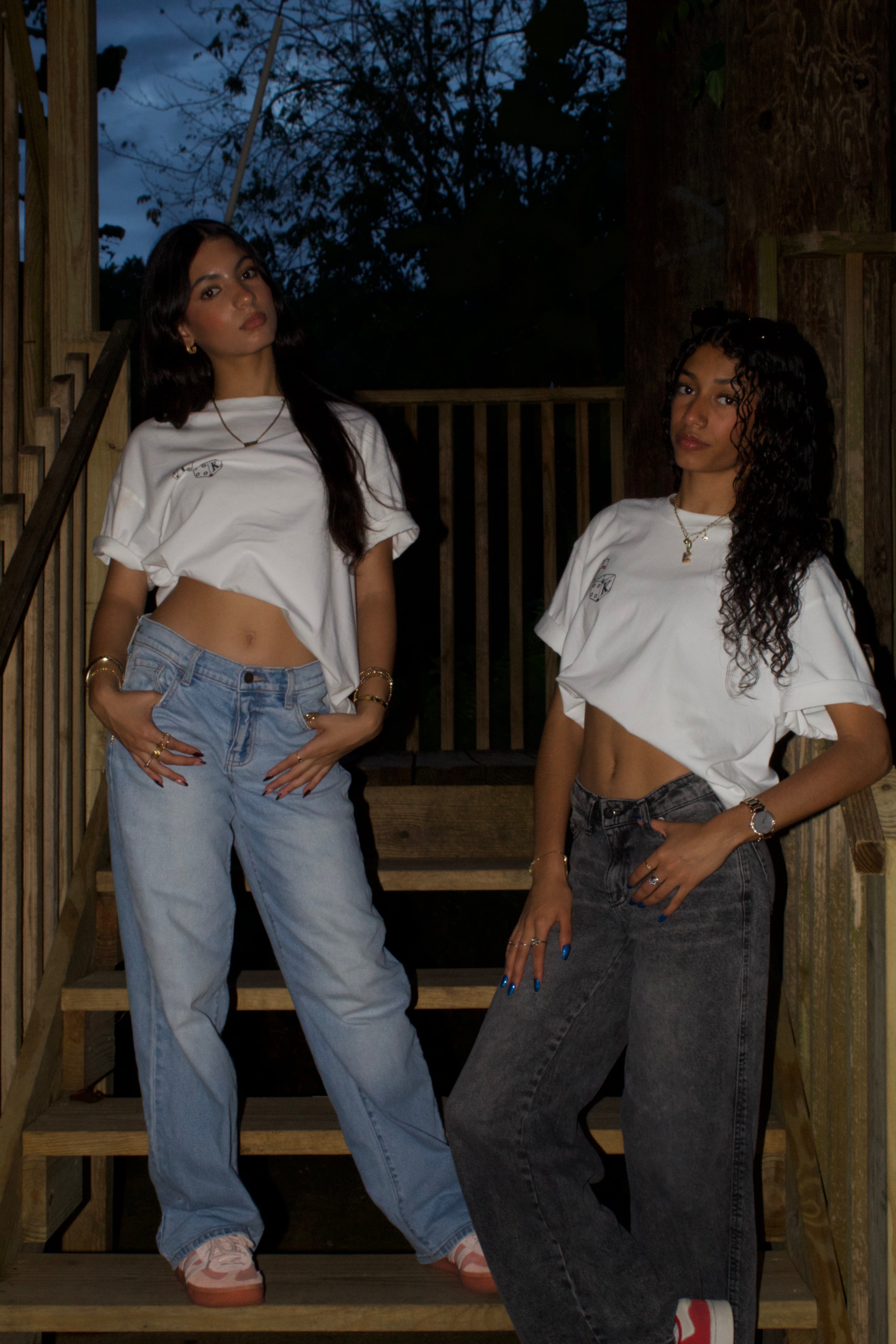 LK and Dice White T-shirt