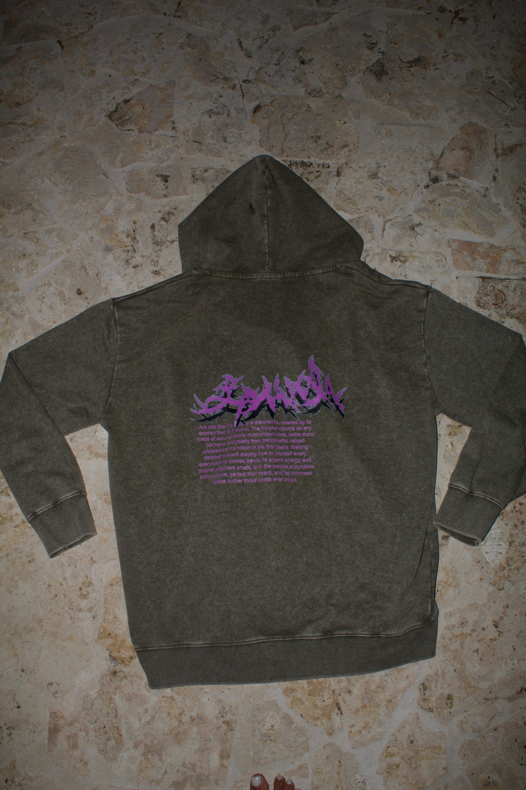 Green washed zip up hoodie 97