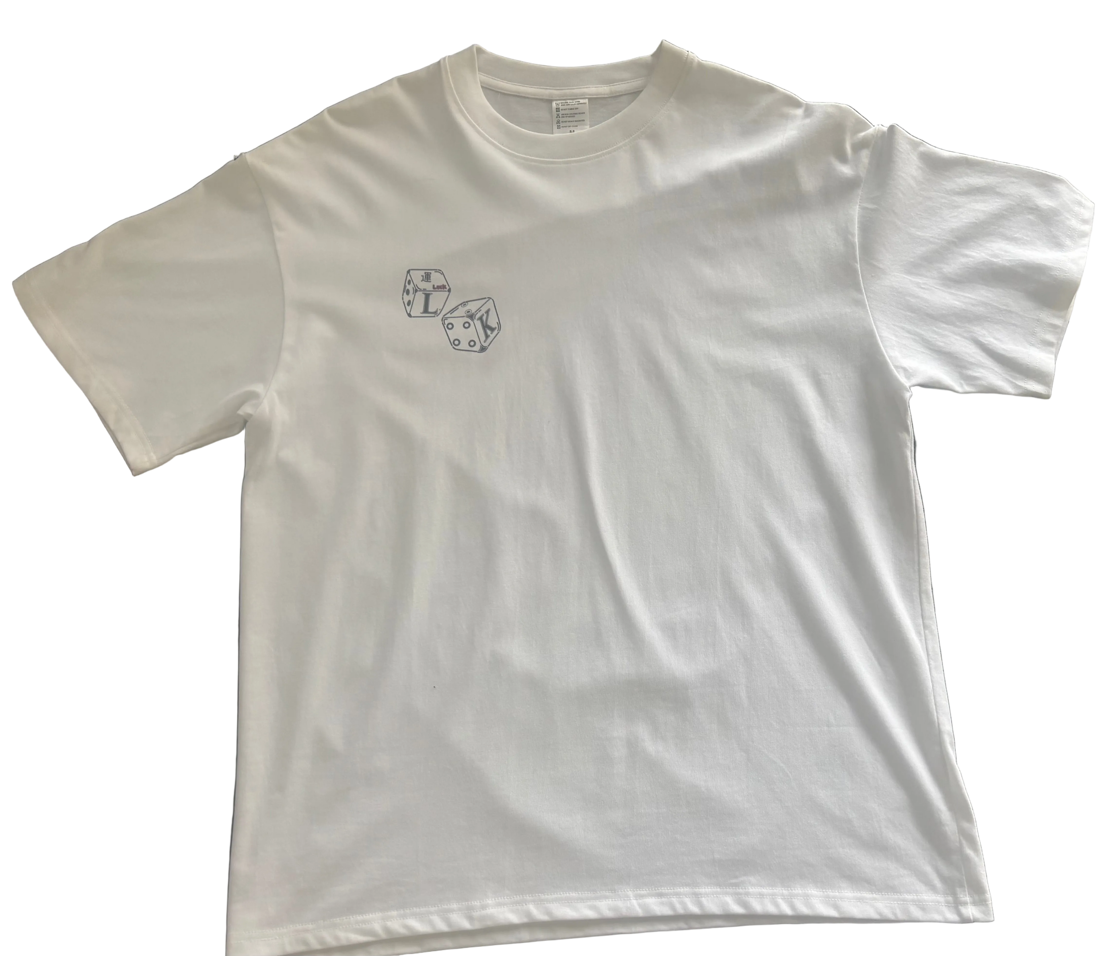 LK and Dice White T-shirt