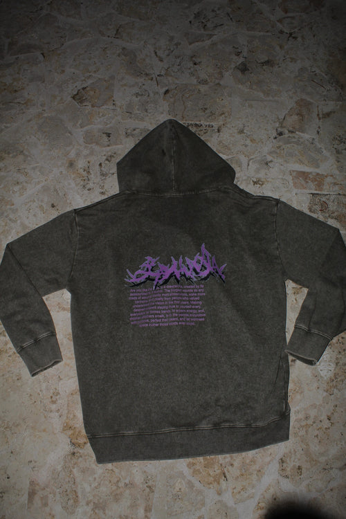 Green washed zip up hoodie 97